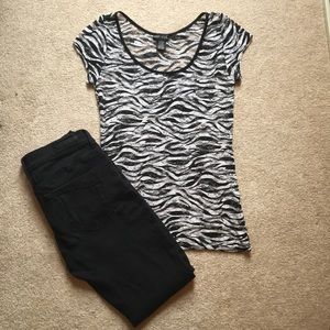 All Over Lace Zebra Tee🦓